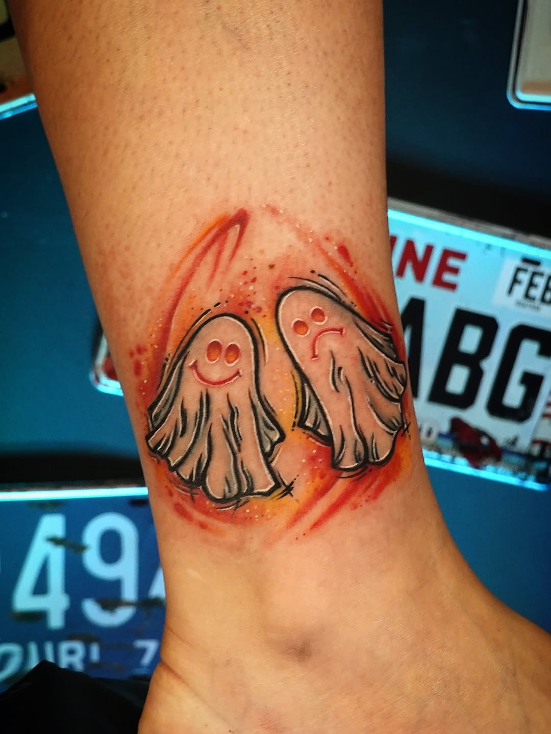 Tatuaż: duch · postać. Wykonał Kiziorsky Tattoo - Tatuaż i Piercing - Kraków (Kraków). Otwórz zdjęcie w profilu.