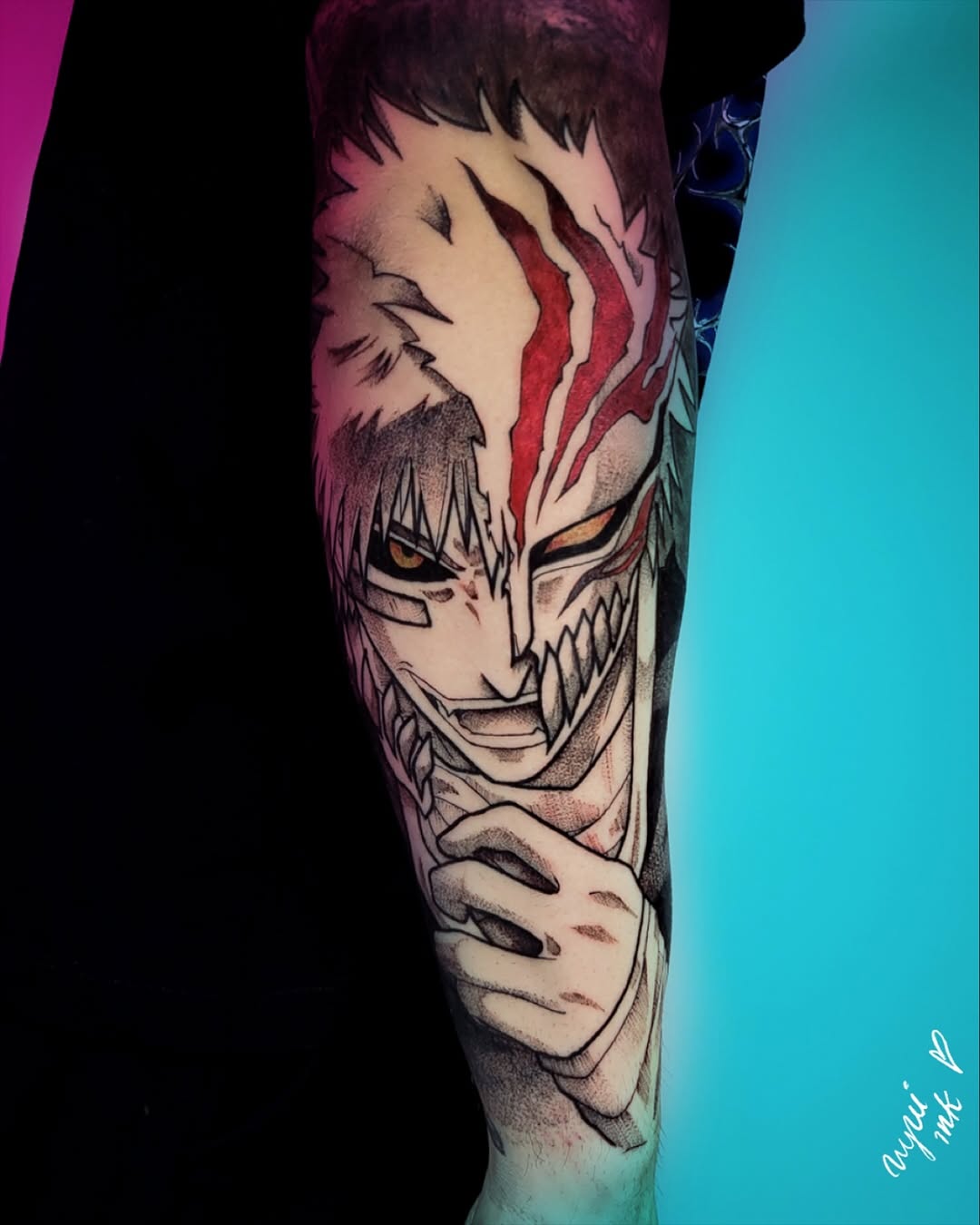 Tatuaż: postać anime · stworzenie mityczne. Wykonał Nina (Kraków). Otwórz zdjęcie w profilu.