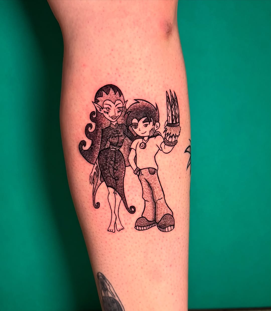 Tatuaż: postać · czarownica. Wykonał Talar ink tattoo (Kraków). Otwórz zdjęcie w profilu.