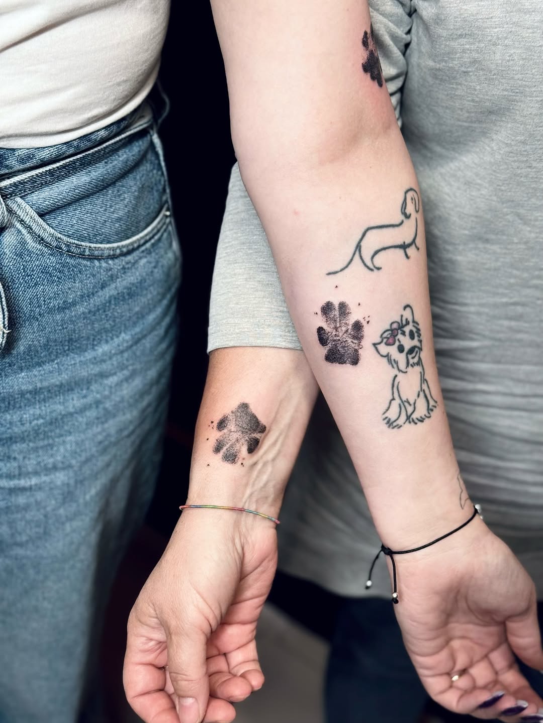 Tatuaż: odcisk łapy · pies. Wykonał Hania (Kraków). Otwórz zdjęcie w profilu.